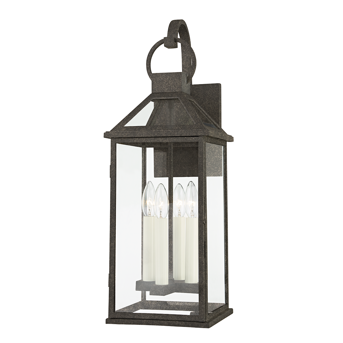 Troy SANDERS 4 LIGHT LARGE EXTERIOR WALL SCONCE B2743 Outdoor l Wall Troy Lighting FRENCH IRON  