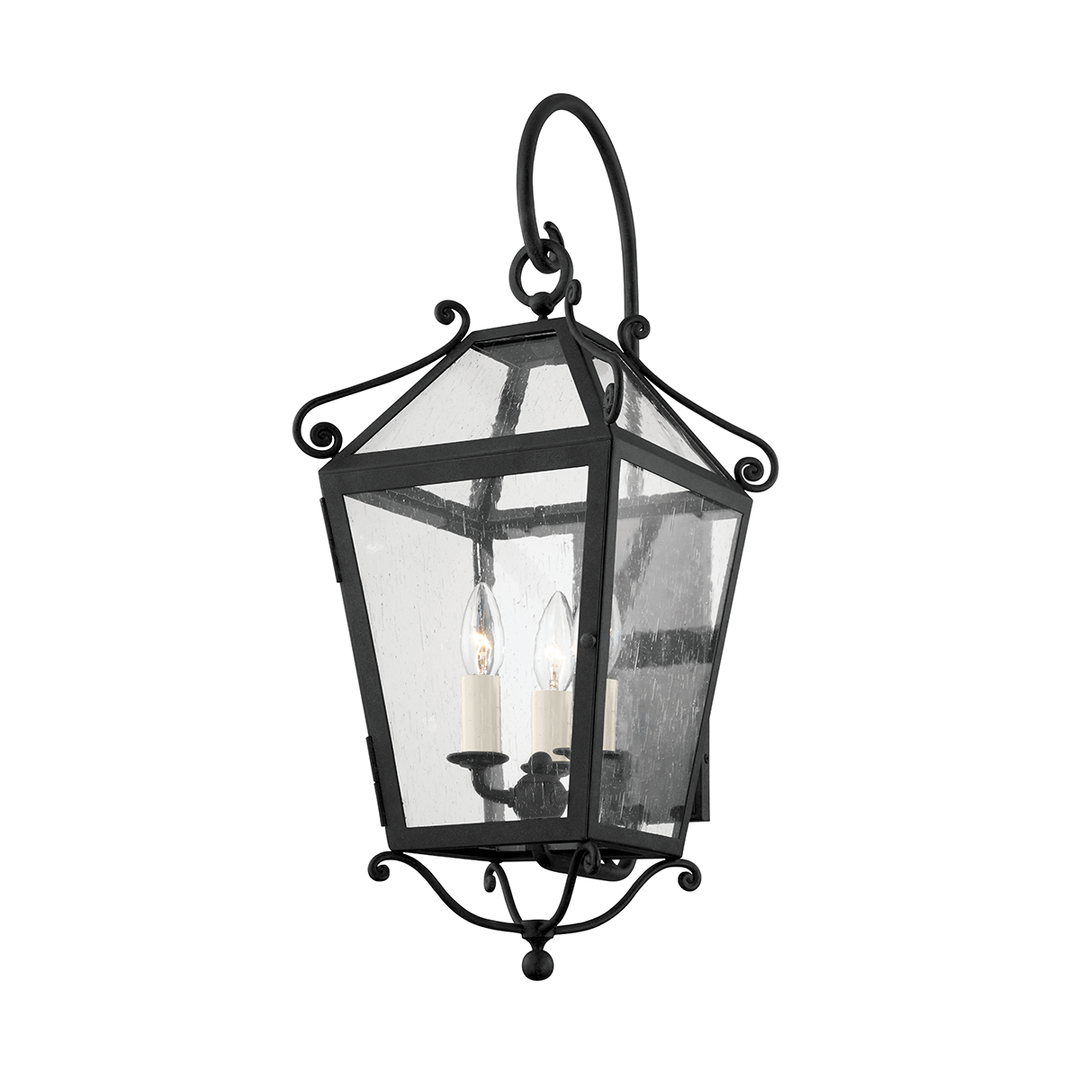 Troy Lighting 3 LIGHT MEDIUM EXTERIOR WALL SCONCE B4123 Wall Sconces Troy Lighting FRENCH IRON  