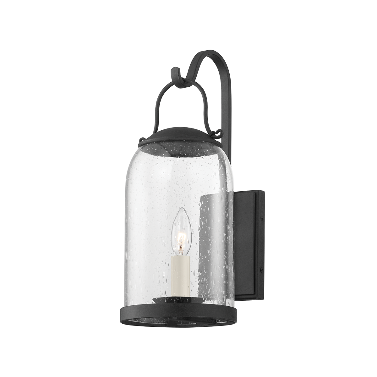 Troy Lighting 1 LIGHT SMALL EXTERIOR WALL SCONCE B5181 Outdoor l Wall Troy Lighting FRENCH IRON  