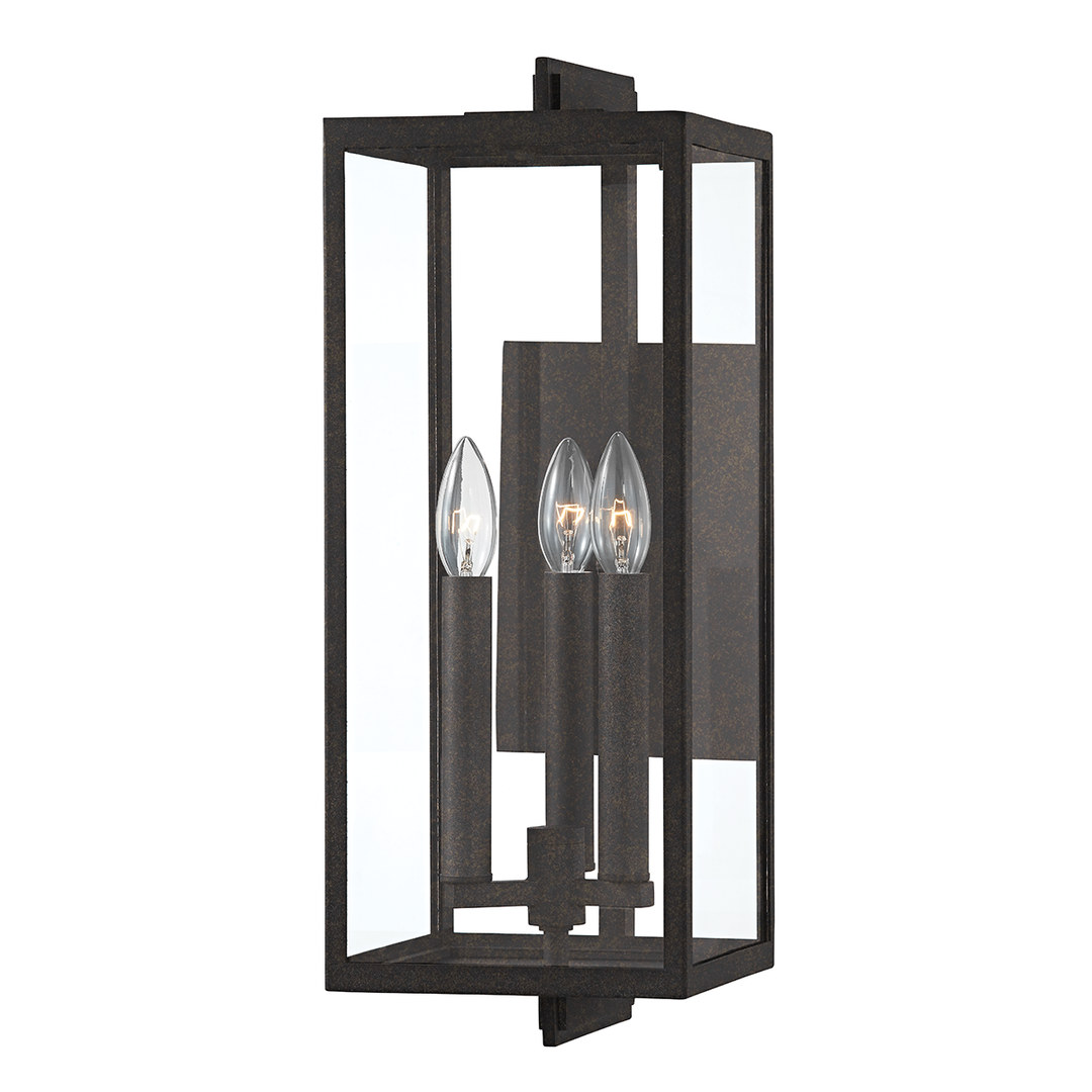 Troy Lighting 3 LIGHT EXTERIOR WALL SCONCE B5513 Wall Sconces Troy Lighting FRENCH IRON  