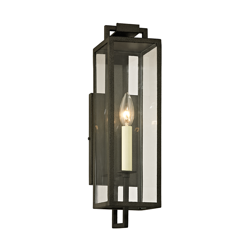 Troy Lighting BECKHAM 1LT WALL B6381 Outdoor l Wall Troy Lighting FORGED IRON  