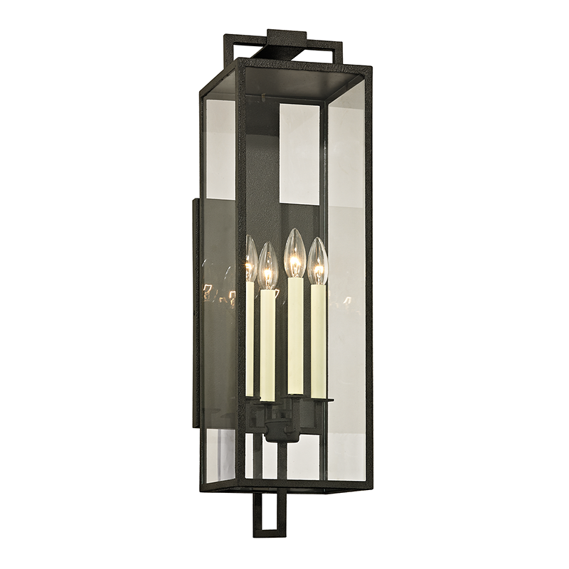 Troy BECKHAM 4LT WALL B6383 Outdoor Wall Lights Troy Lighting Black  