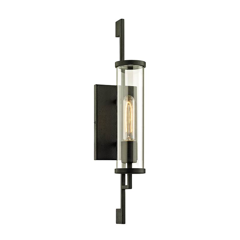 Troy PARK SLOPE 1LT WALL B6461 Outdoor Wall Lights Troy Lighting Black  