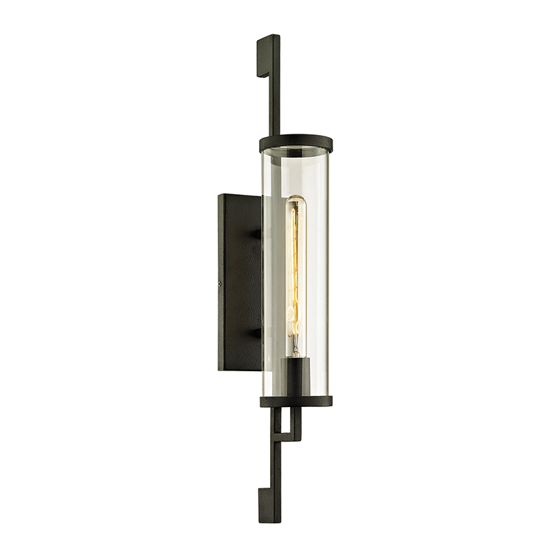 Troy PARK SLOPE 1LT WALL B6462 Outdoor Wall Lights Troy Lighting Black  