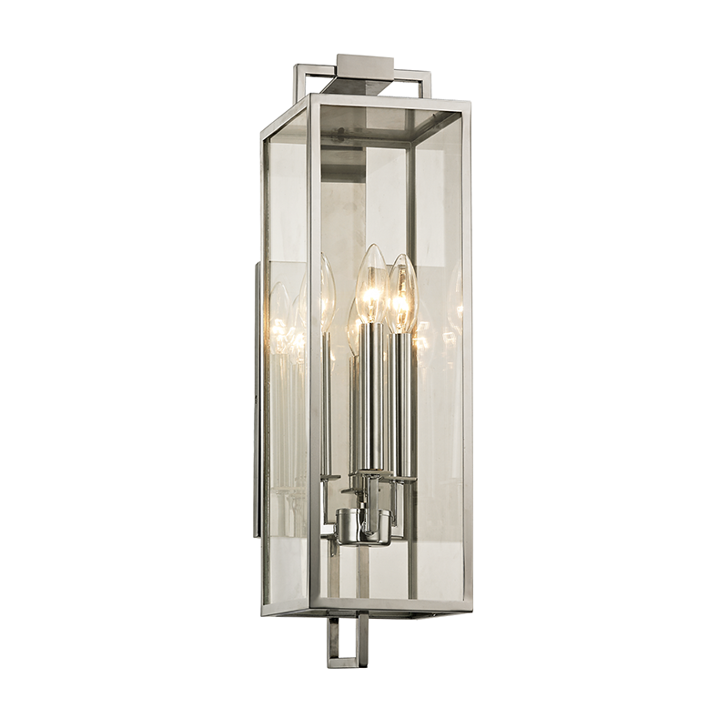 Troy Lighting BECKHAM 3LT WALL B6532 Outdoor l Wall Troy Lighting POLISHED STAINLESS  