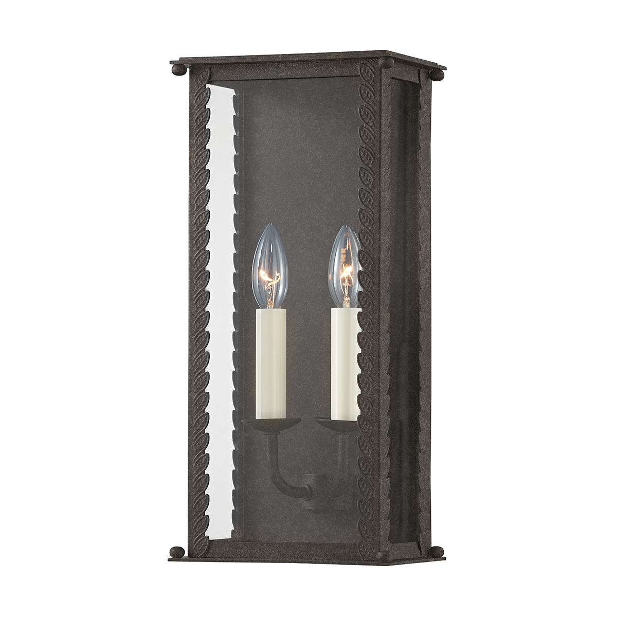 Troy Lighting 2 LIGHT MEDIUM EXTERIOR WALL SCONCE B6712 Outdoor l Wall Troy Lighting FRENCH IRON  