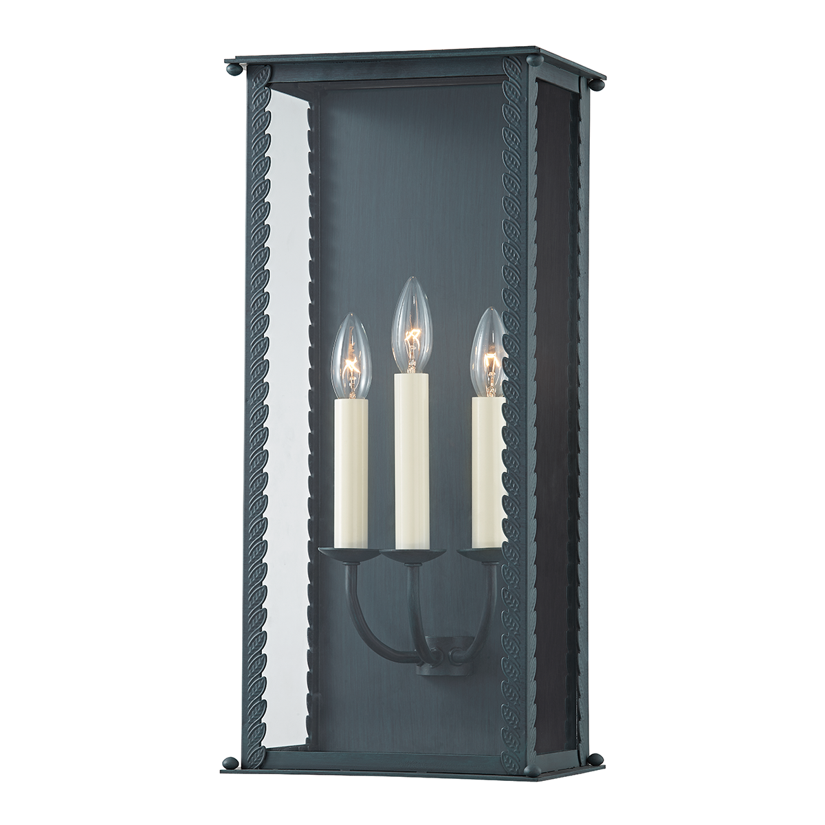 Troy Lighting 3 LIGHT LARGE EXTERIOR WALL SCONCE B6713 Outdoor l Wall Troy Lighting VERDIGRIS  