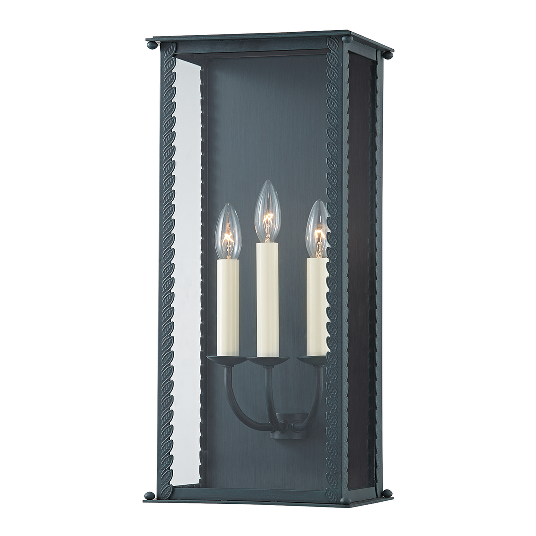 Troy Lighting 3 LIGHT LARGE EXTERIOR WALL SCONCE B6713 Wall Sconces Troy Lighting VERDIGRIS  