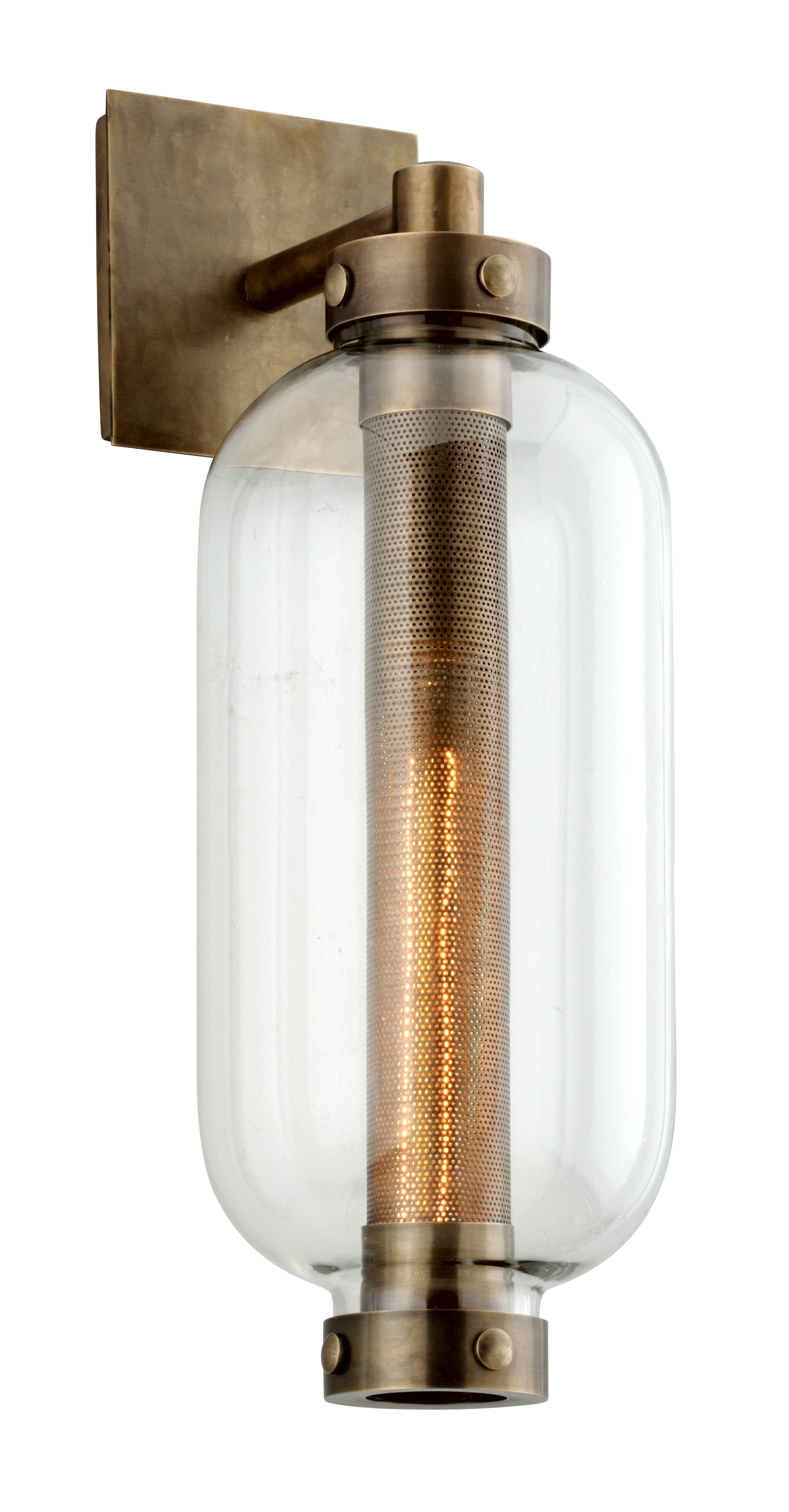 Troy Lighting ATWATER 1LT WALL B7031 Outdoor l Wall Troy Lighting VINTAGE BRASS  