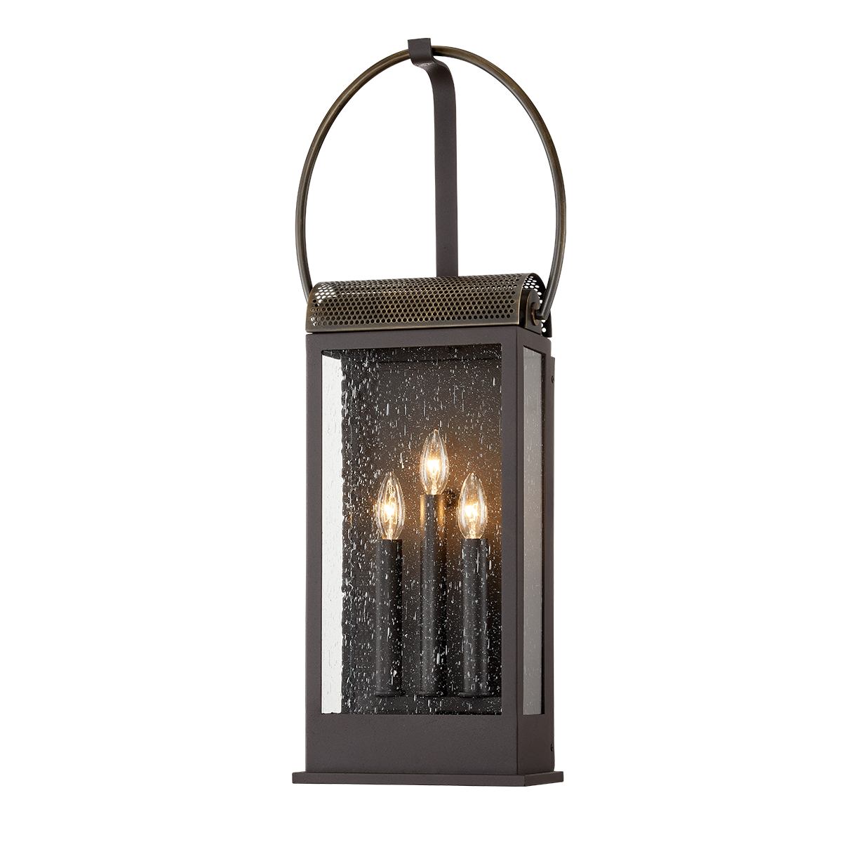 Troy Lighting HOLMES 3LT WALL B7423 Outdoor l Wall Troy Lighting BRONZE AND BRASS  