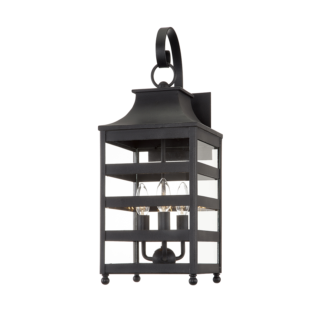 Troy Lighting HOLSTROM 3LT WALL B7432 Outdoor l Wall Troy Lighting FORGED IRON  