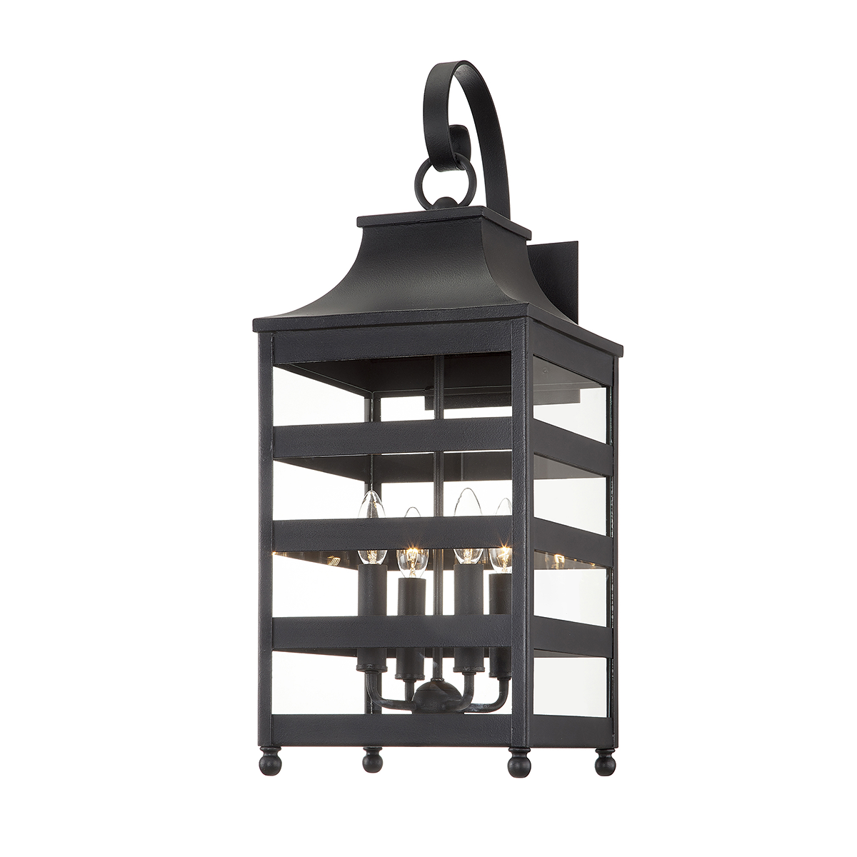 Troy Lighting HOLSTROM 4LT WALL B7433 Outdoor l Wall Troy Lighting FORGED IRON  