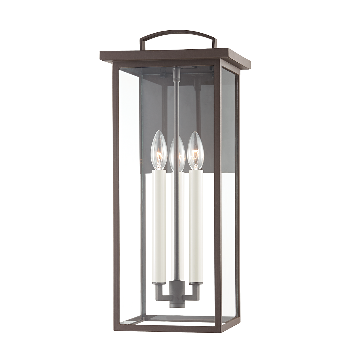 Troy EDEN 3 LIGHT LARGE EXTERIOR WALL SCONCE B7523 Outdoor l Wall Troy Lighting TEXTURED BRONZE  