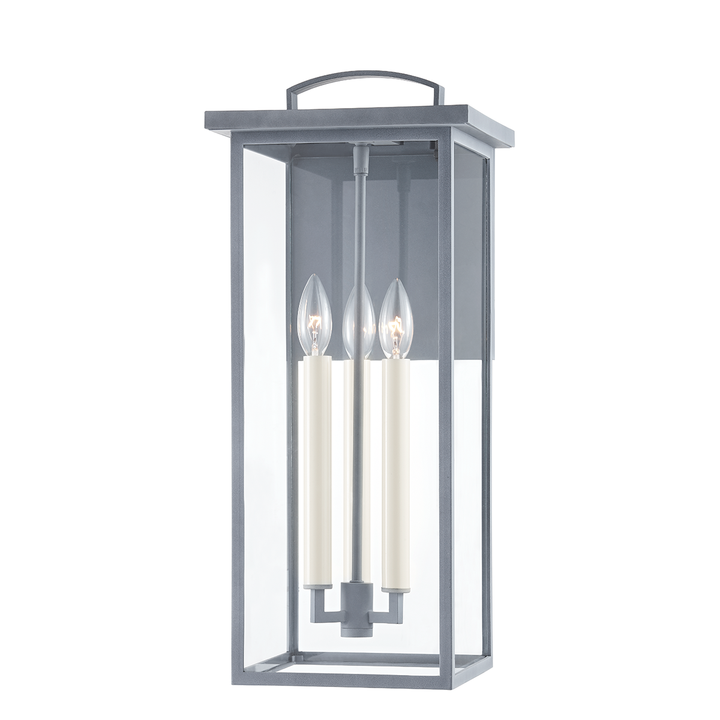 Troy Lighting 3 LIGHT LARGE EXTERIOR WALL SCONCE B7523 Wall Sconces Troy Lighting WEATHERED ZINC  