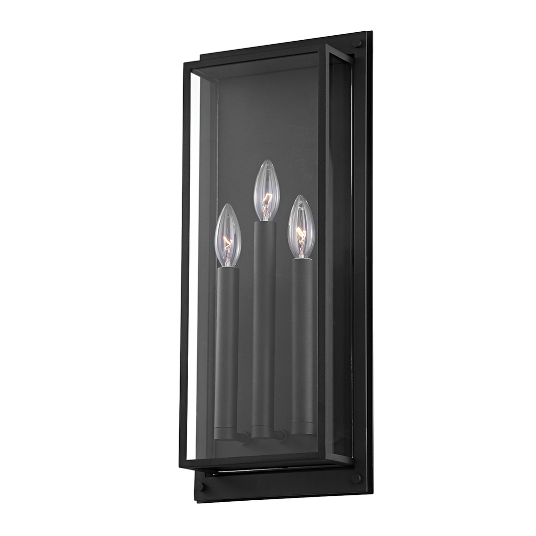 Troy Lighting 1 LIGHT LARGE EXTERIOR WALL SCONCE B9103 Wall Sconces Troy Lighting TEXTURE BLACK  