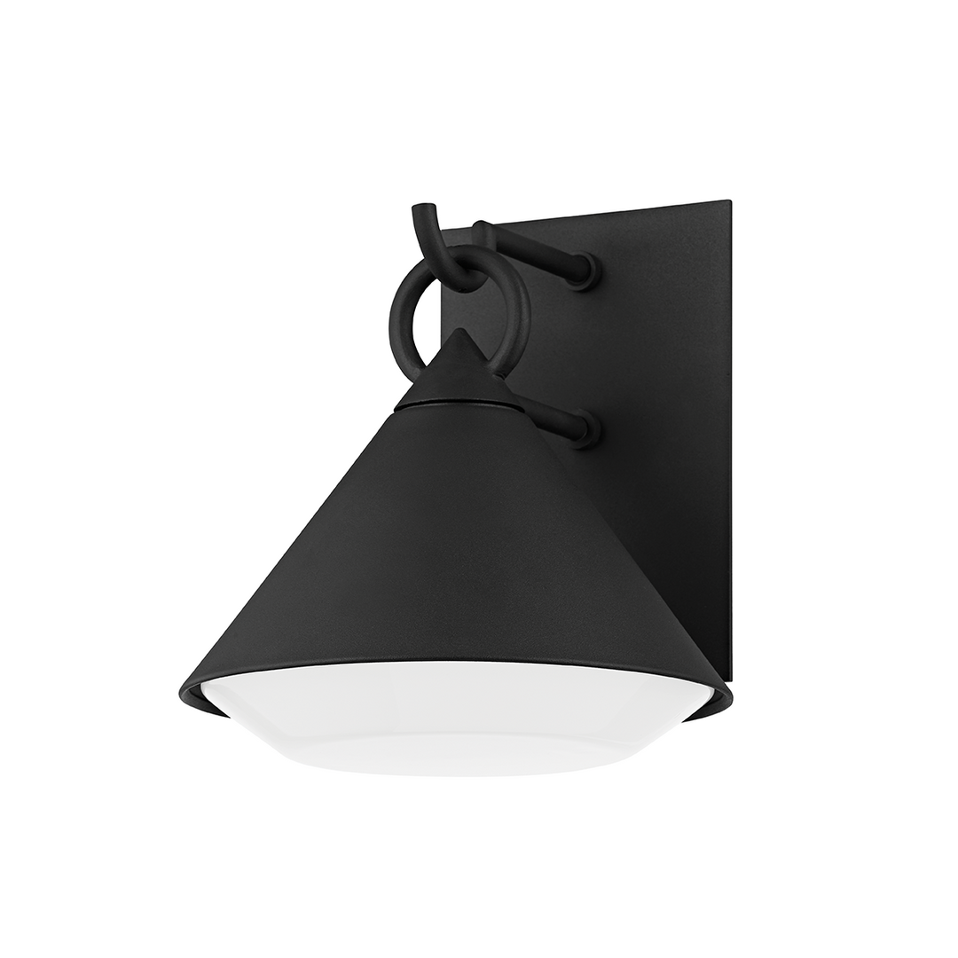 Troy CATALINA 1 LIGHT SMALL EXTERIOR WALL SCONCE B9209 Wall Sconces Troy Lighting TEXTURE BLACK  