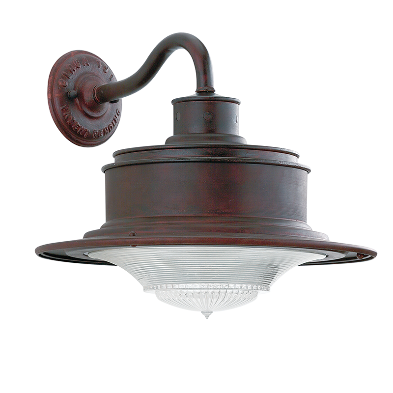 Troy Lighting SOUTH STREET 1LT WALL DOWNLIGHT MEDIUM OLD RUST B9391 Outdoor Wall Lights Troy Lighting OLD RUST  