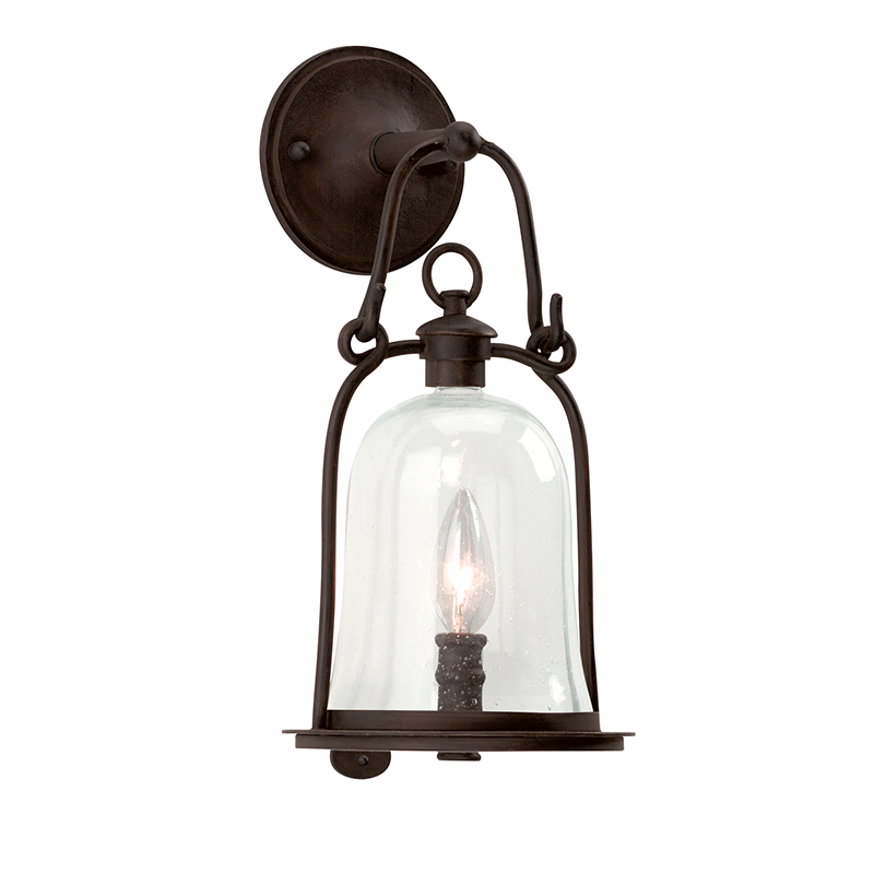 Troy Lighting OWINGS MILL 1LT WALL LANTERN SMALL B9461 Outdoor Wall Lights Troy Lighting NATURAL BRONZE  