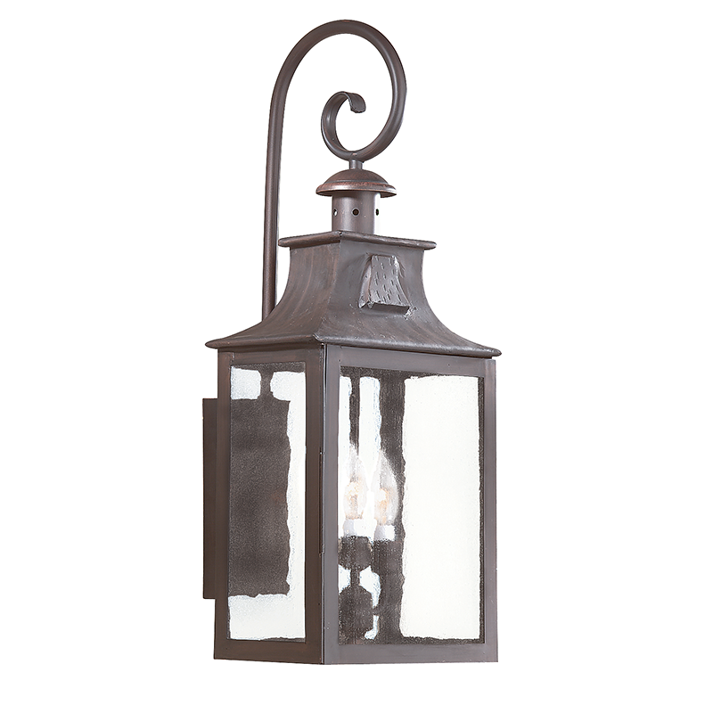 Troy Lighting NEWTON 3LT WALL LANTERN LARGE BCD9005 Outdoor Wall Lights Troy Lighting OLD BRONZE  