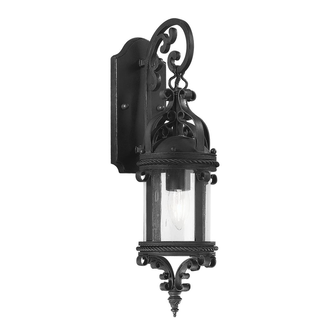 Troy Lighting PAMPLONA 1LT WALL LANTERN MEDIUM BCD9121 Outdoor Wall Lights Troy Lighting OLD BRONZE  