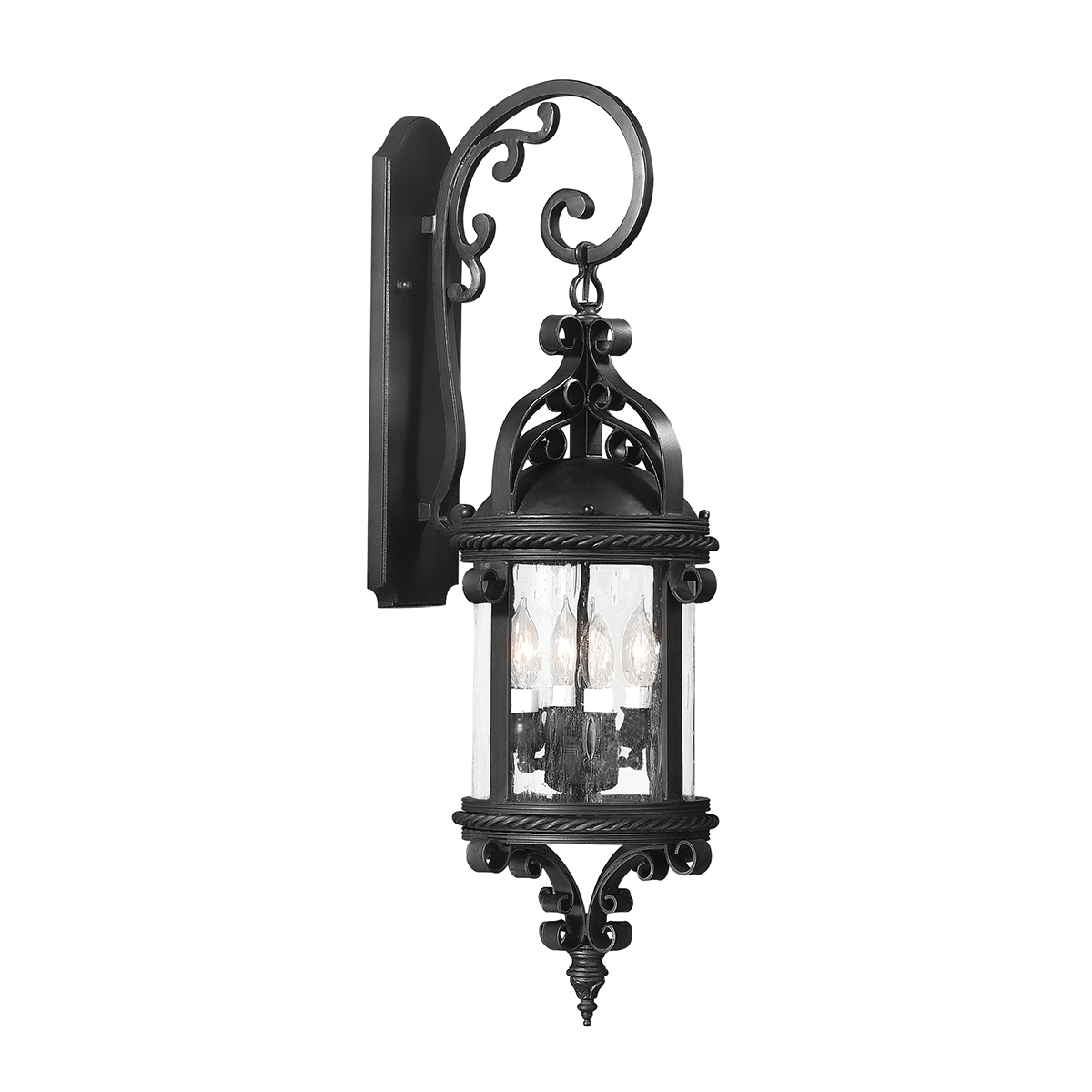 Troy Lighting PAMPLONA 4LT WALL LANTERN LARGE BCD9122 Outdoor l Wall Troy Lighting OLD BRONZE  