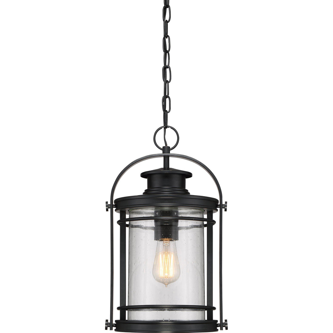 Quoizel  Booker Outdoor Hanging Lantern Outdoor Hanging Lights Quoizel Mystic Black  