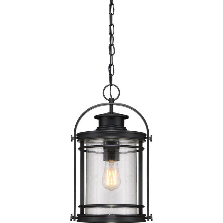 Quoizel  Booker Outdoor Hanging Lantern Outdoor Hanging Lights Quoizel Mystic Black  