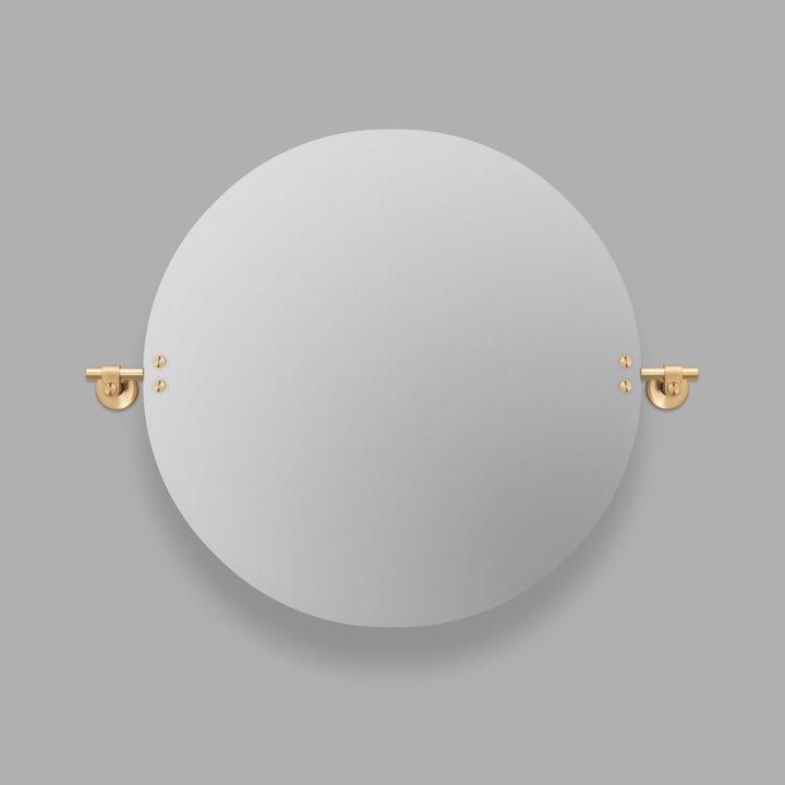 Buster + Punch Cast Circular Mirror | OS Vanity Mirrors Buster + Punch Brass Medium 