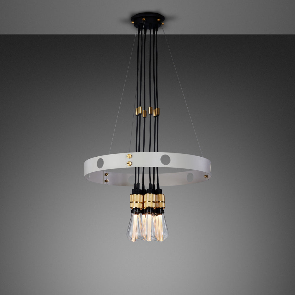 Buster + Punch Hero Light NHE Chandeliers Buster + Punch Stone / Brass 30" 