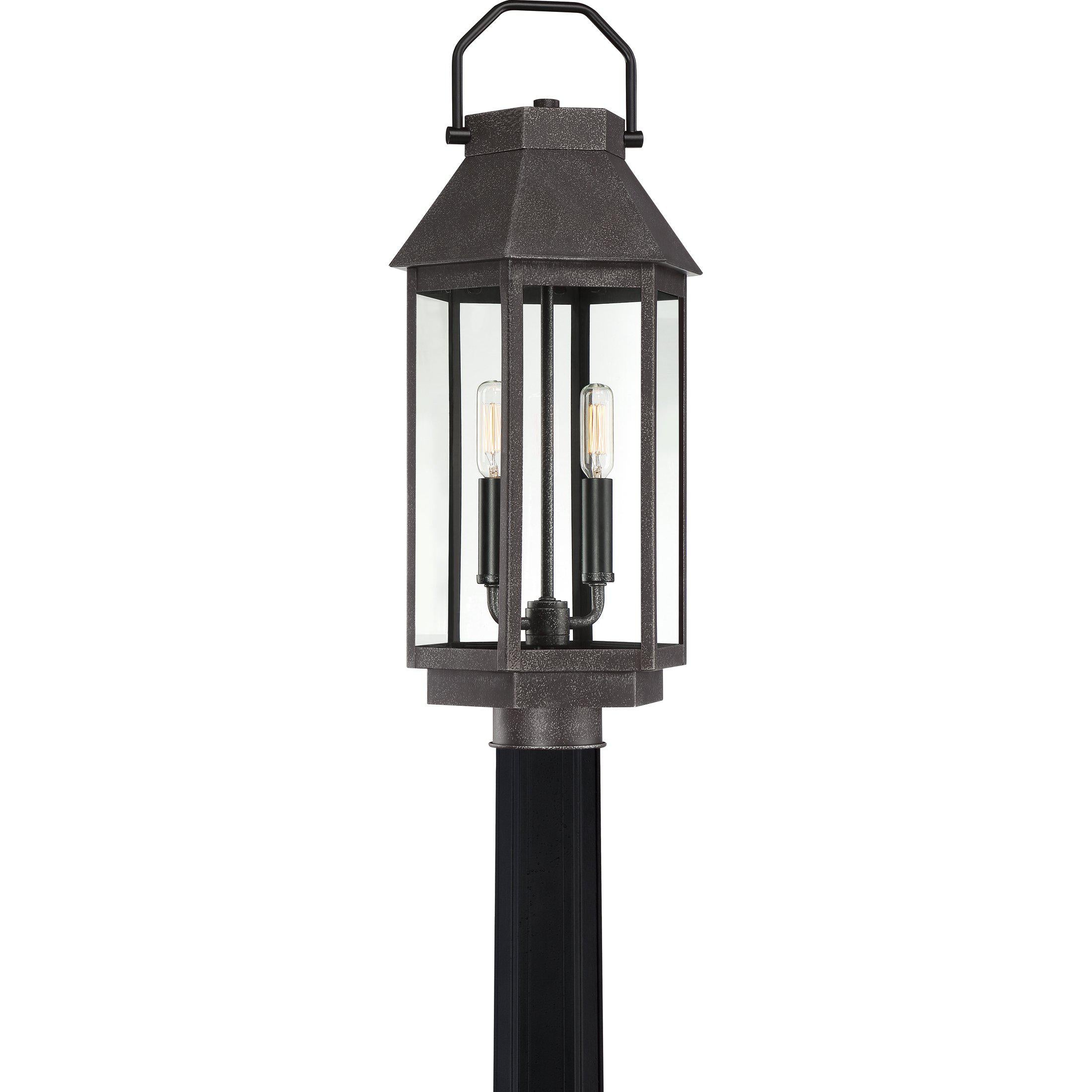 Quoizel Campbell Outdoor Lantern, Post