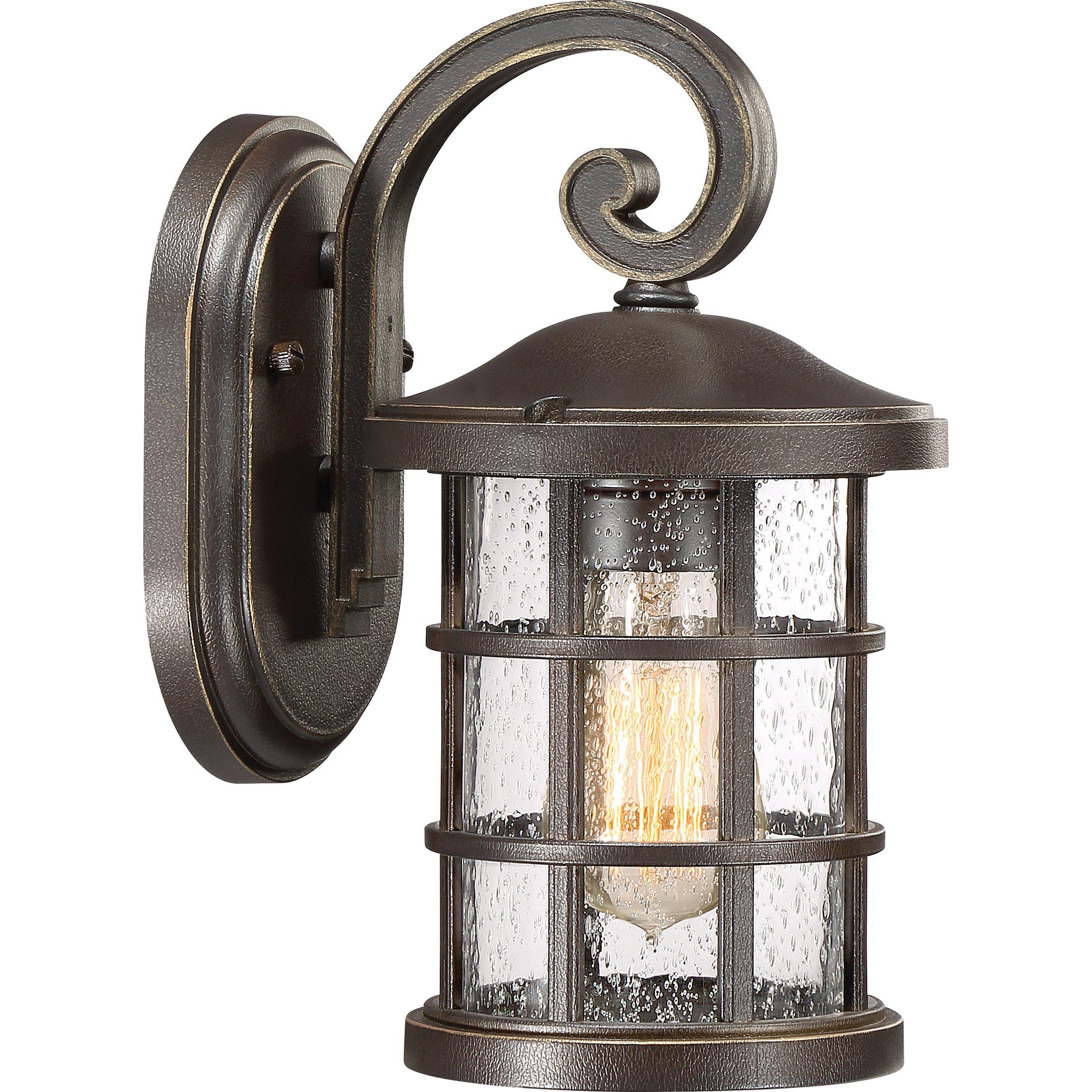 Quoizel  Crusade Outdoor Lantern, Small Outdoor Light Fixture Quoizel Palladian Bronze  