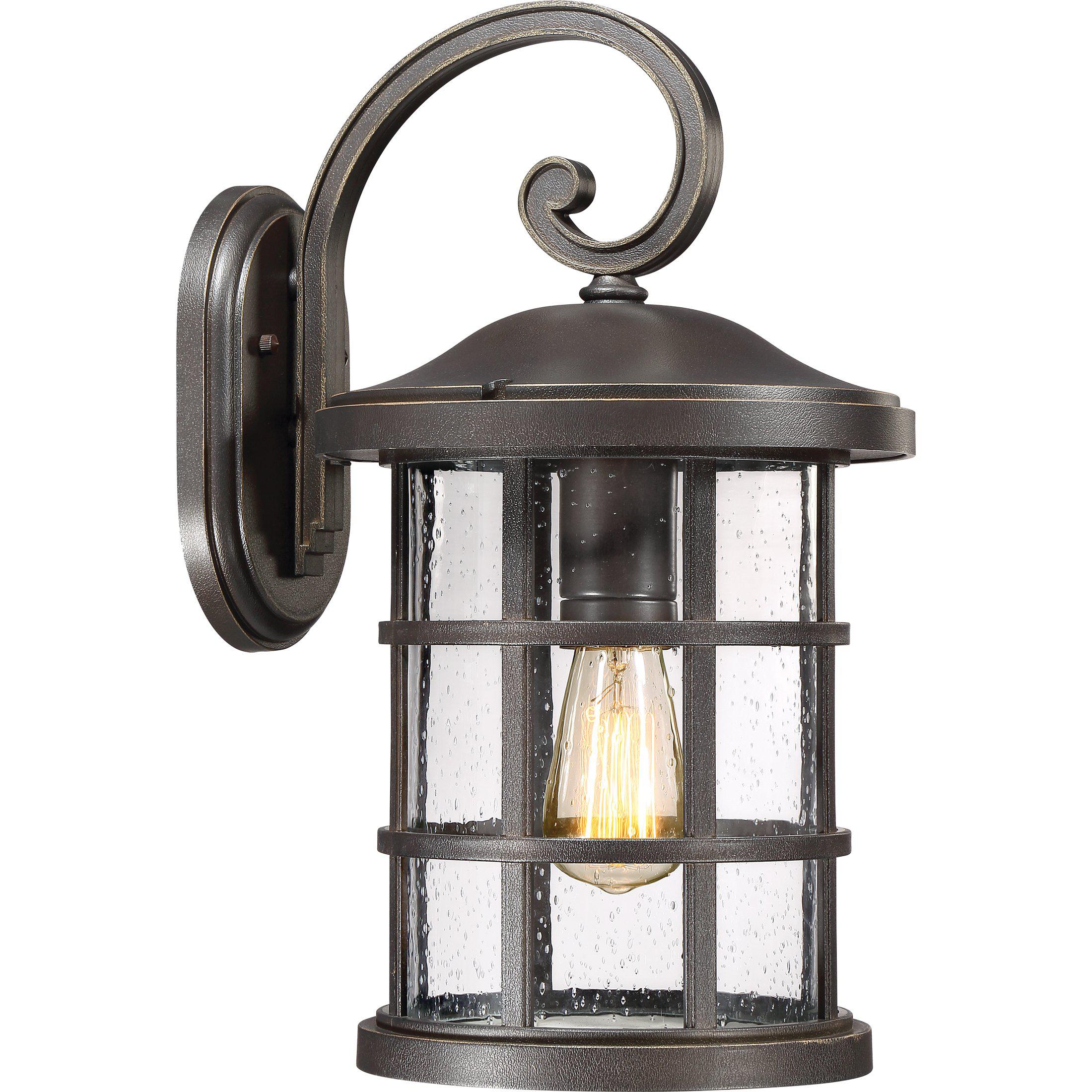 Quoizel  Crusade Outdoor Lantern, Large Outdoor l Wall Quoizel Palladian Bronze  