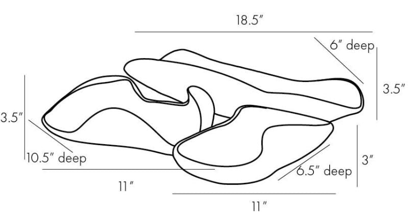 Arteriors APD Workshop for Arteriors Roll Trays, Set of 3 DA1001