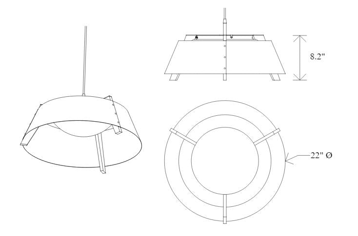 Cerno Casia 22" Pendant