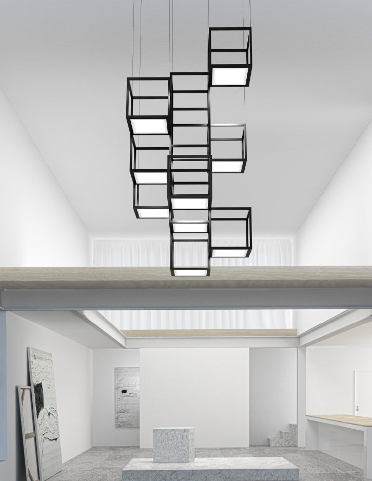 Sonneman 9-Light Vertical LED Pendant Pendants Sonneman   