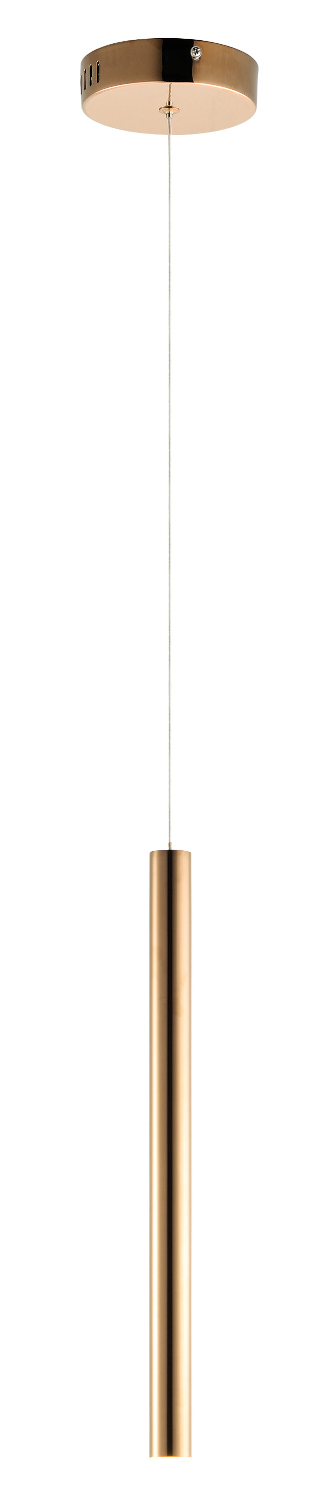 ET2 Flute 1 Light LED Pendant E10004 Mini-Pendants ET2 Rose Gold  