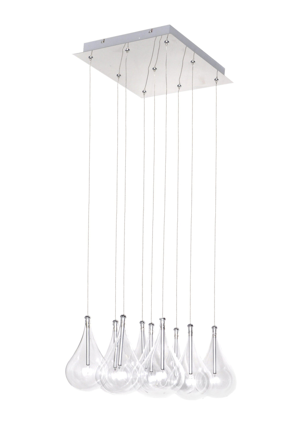 ET2 Larmes 9 Light Pendant E20116 Pendants ET2 Polished Chrome  