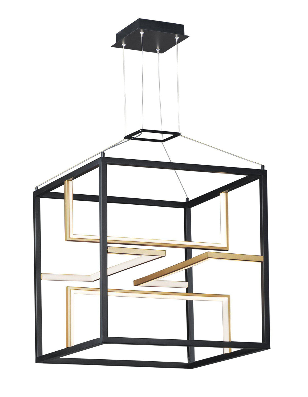 ET2 Chamber LED Pendant E21224 Pendants ET2 Black / Gold  