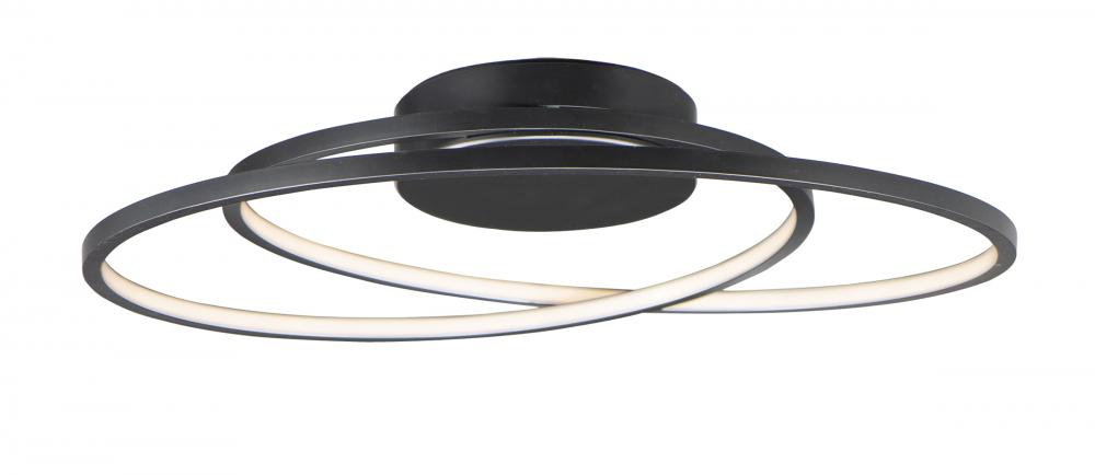 ET2 Cycle 24 Inch Flush Mount E21322 Ceiling Flush Mounts ET2 Black  