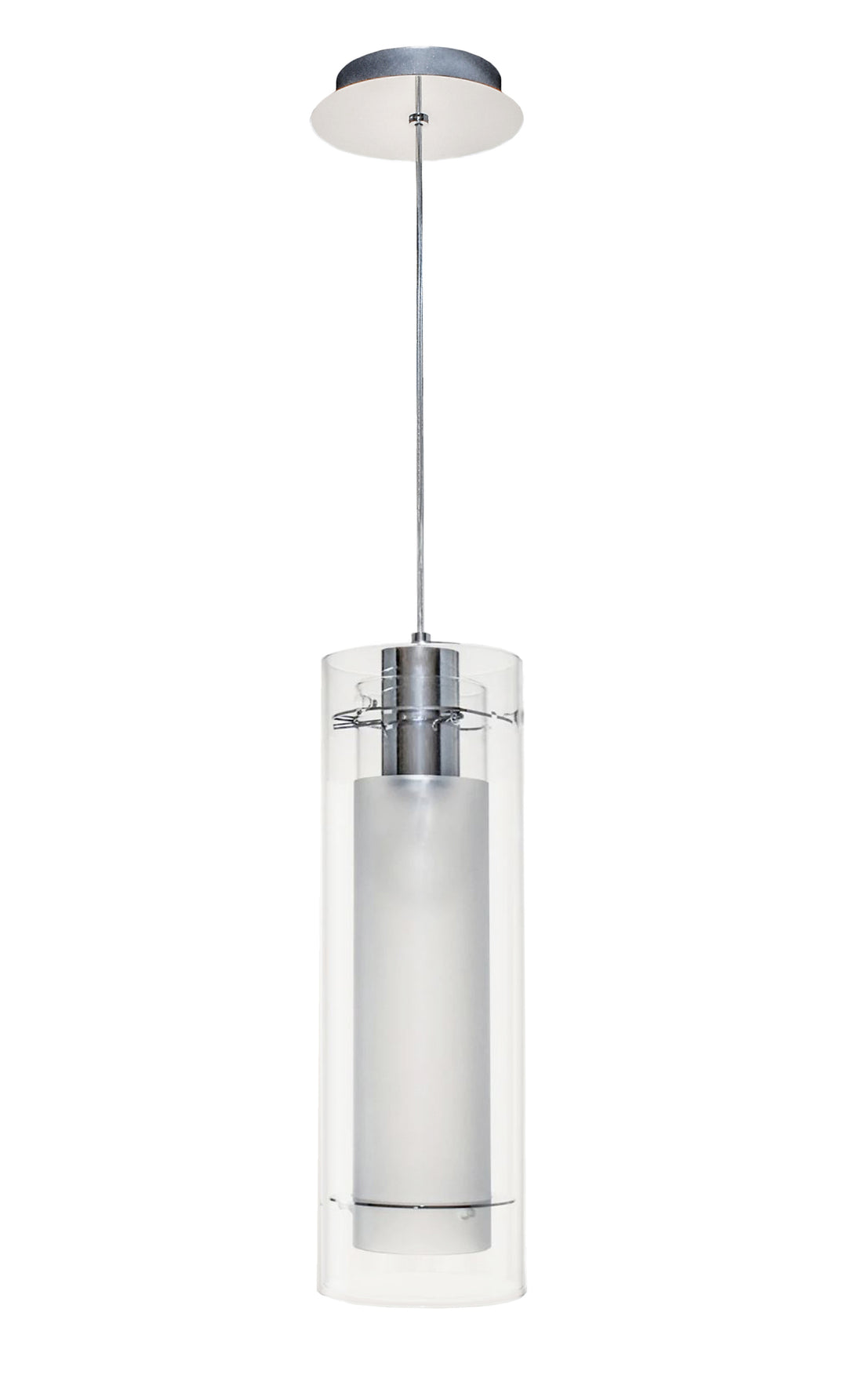 ET2 Frost 1 Light Pendant E22000 Pendants ET2 Polished Chrome  