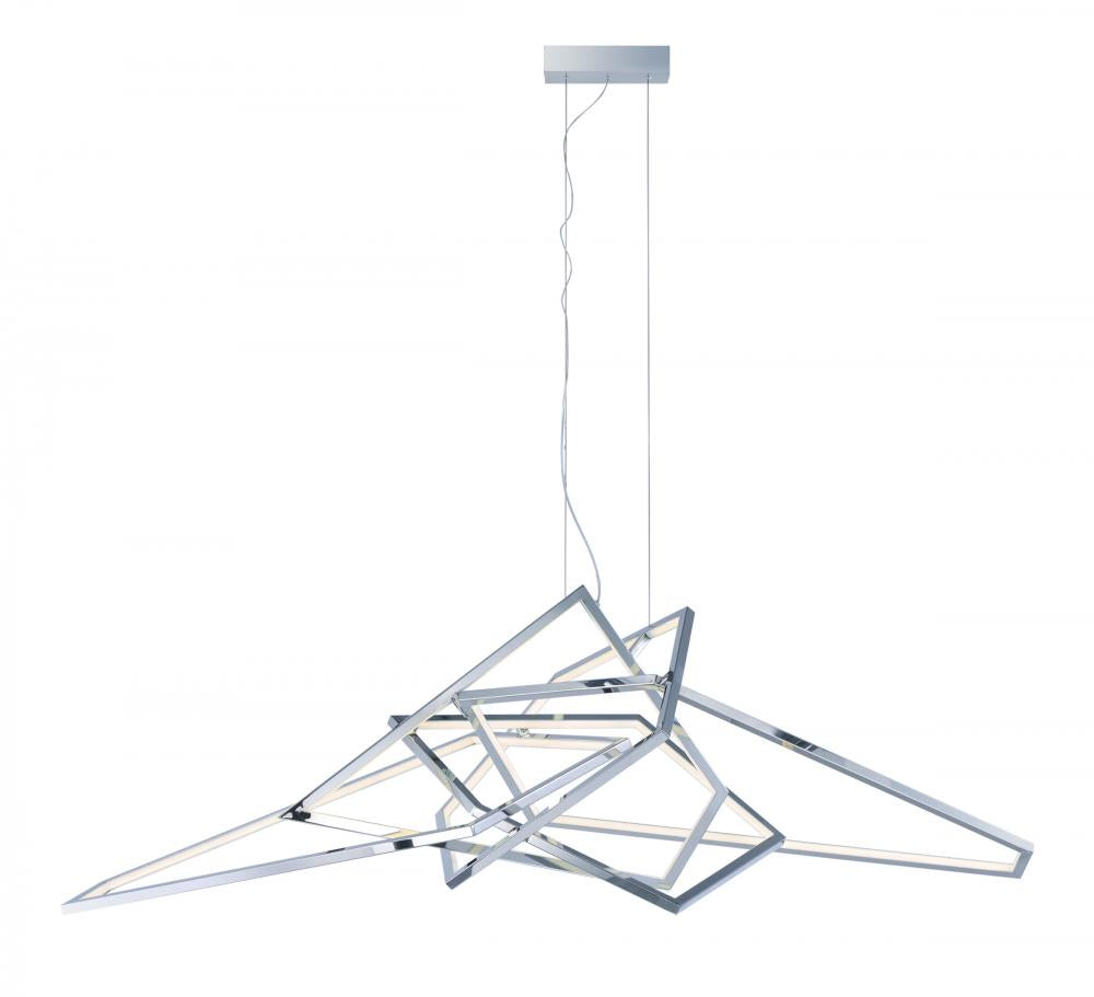 ET2 Trapezoid-Single Pendant 22679 Pendants ET2 Chrome  