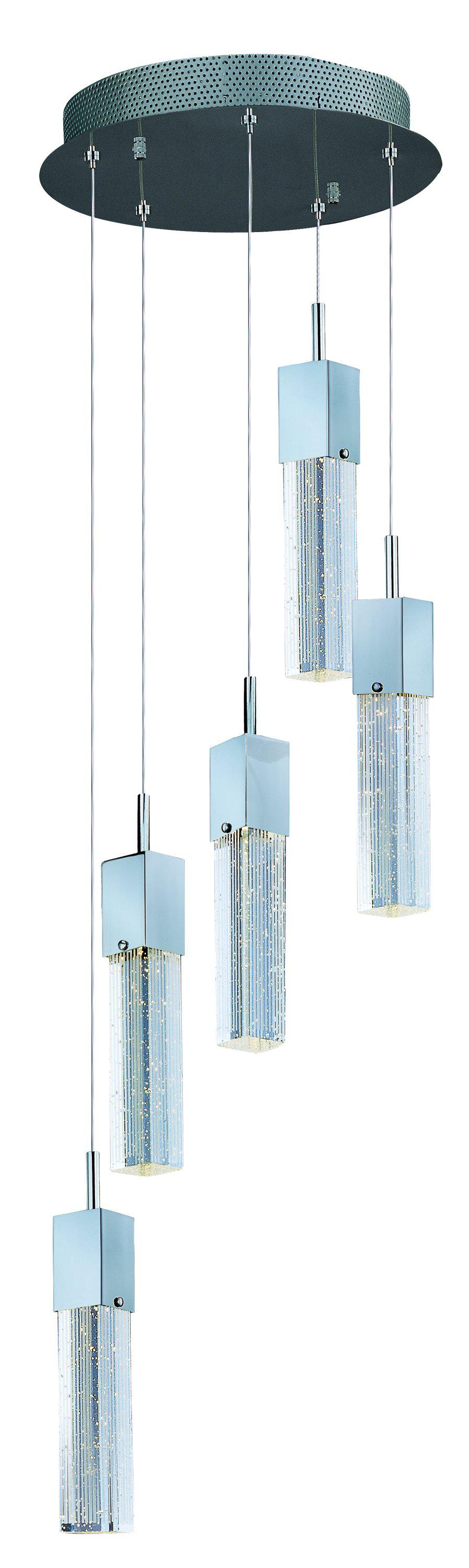 ET2 Fizz III 5 Light LED Pendant E22765 Pendants ET2 Polished Chrome  