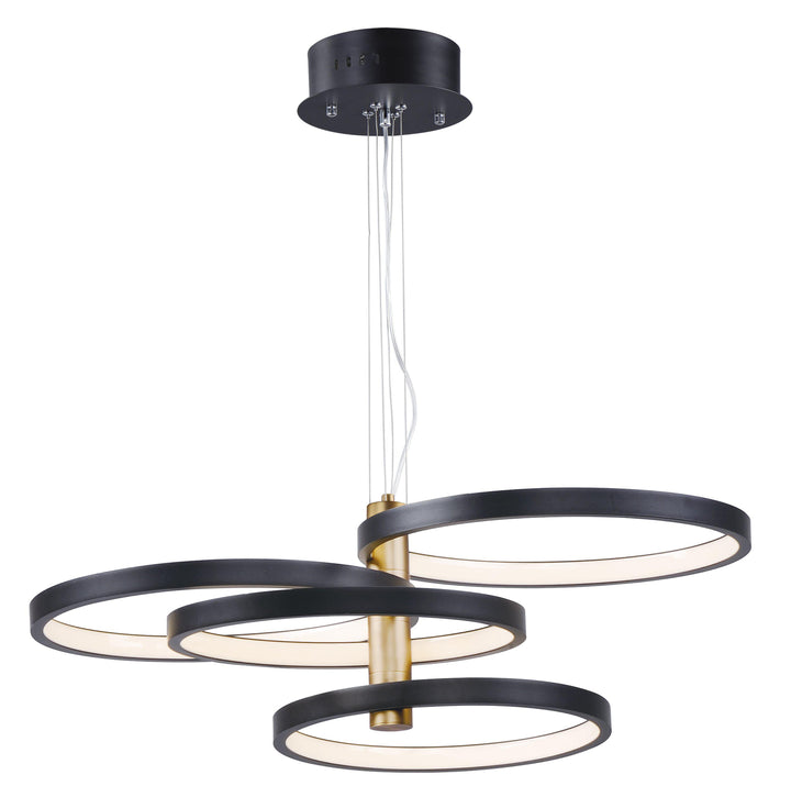 ET2 Hoopla 4 Light LED Pendant E24326 Pendants ET2 Black / Gold  