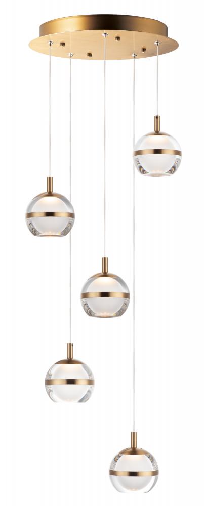 ET2 Swank-Multi-Light Pendant 24595 Pendants ET2 Brass  