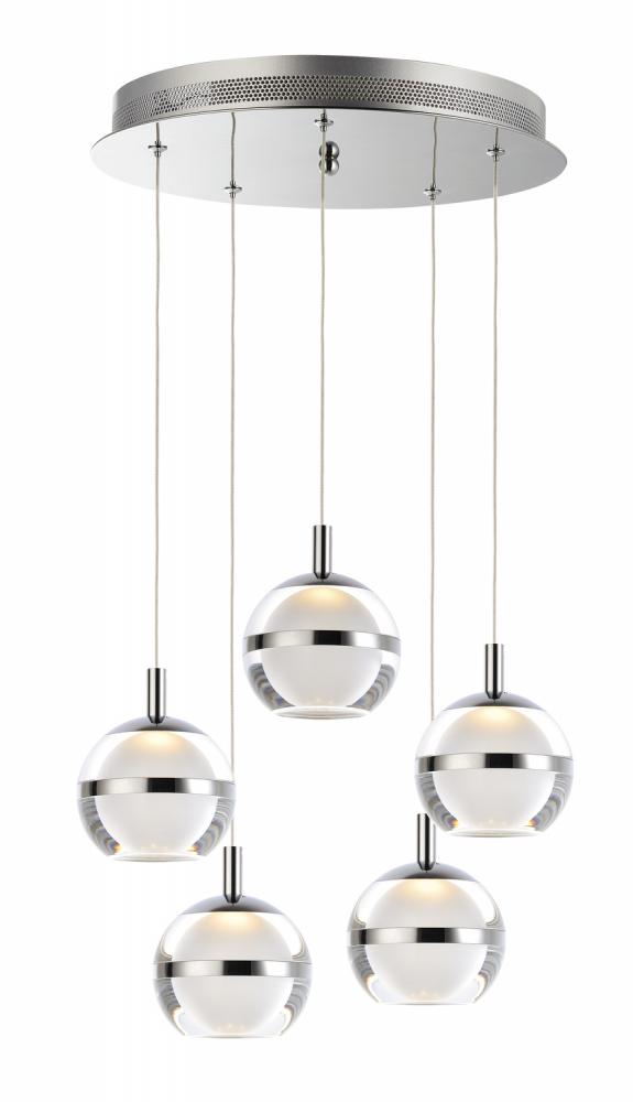 ET2 Swank-Multi-Light Pendant 24595 Pendants ET2 Chrome  