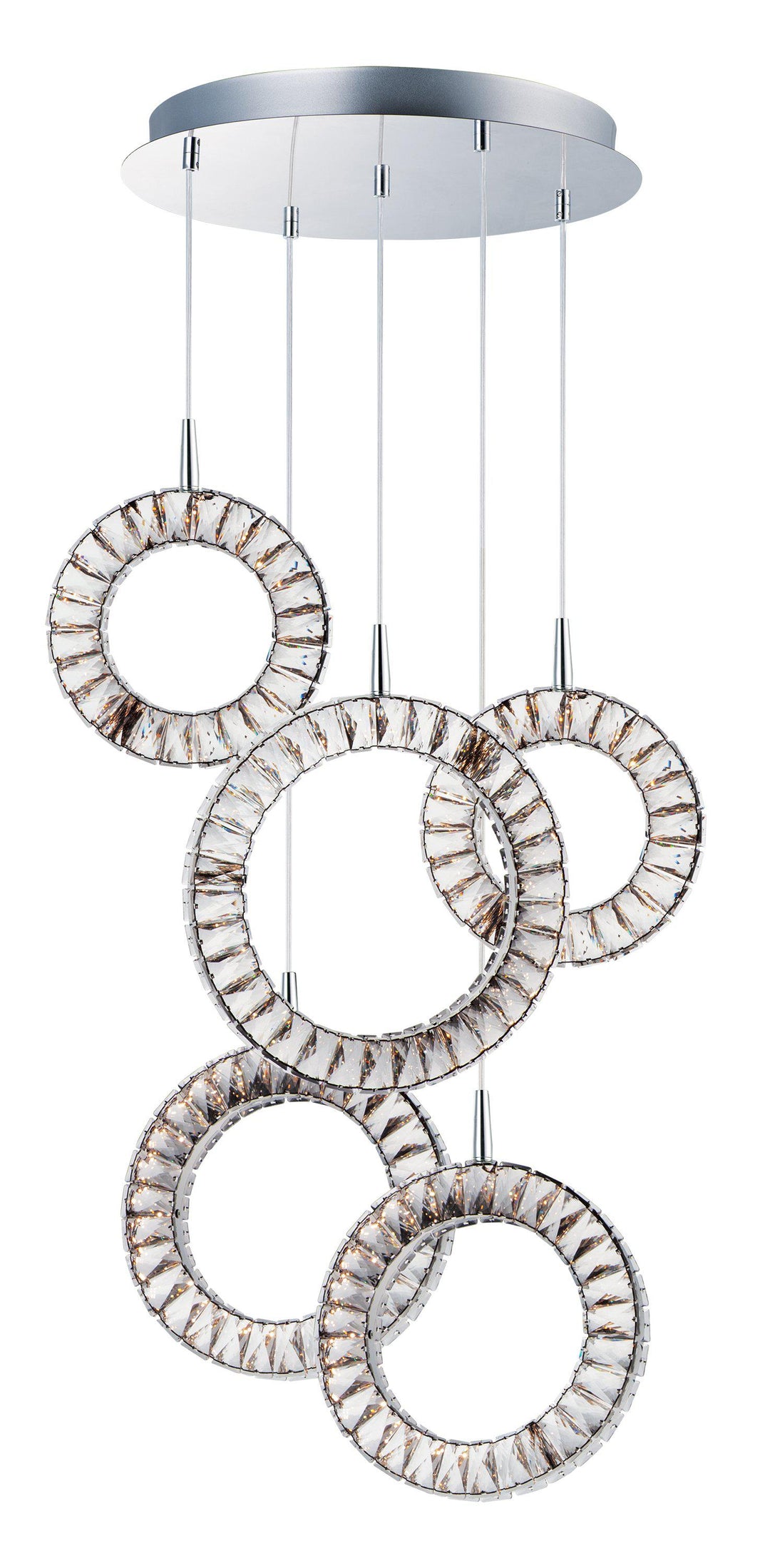 ET2 Charm 5 Light LED Pendant E30567 Pendants ET2 Polished Chrome  