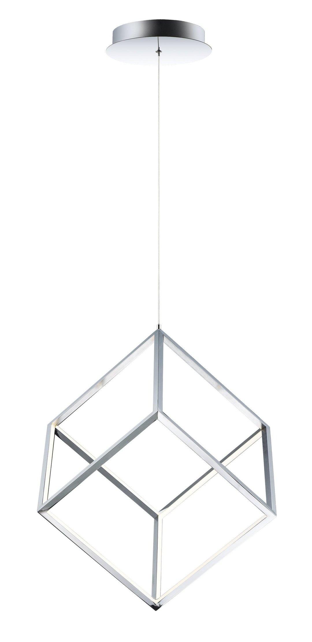 ET2 4 Square 1 Light LED Pendant E30582 Chandeliers ET2 Polished Chrome  