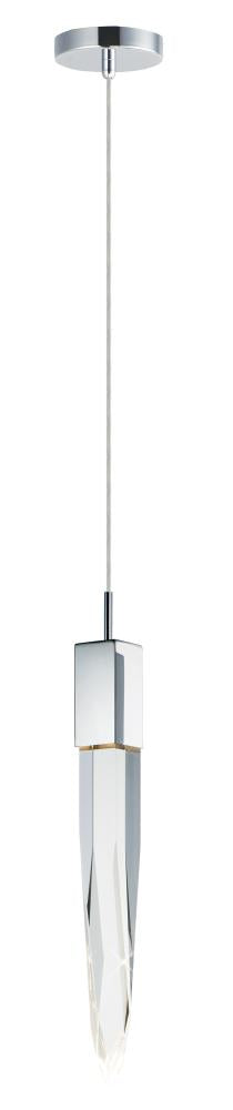 ET2 Quartz 1 Light LED Pendant E31241 Mini-Pendants ET2 Chrome  