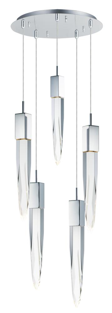 ET2 Quartz 5 Light LED Pendant E31244