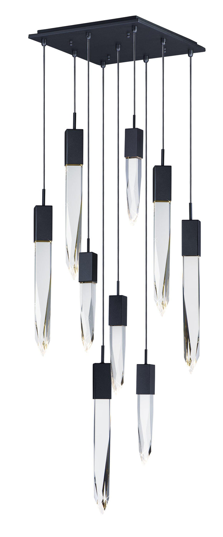 ET2 Quartz 9 Light LED Pendant E31246 Pendants ET2 Black  